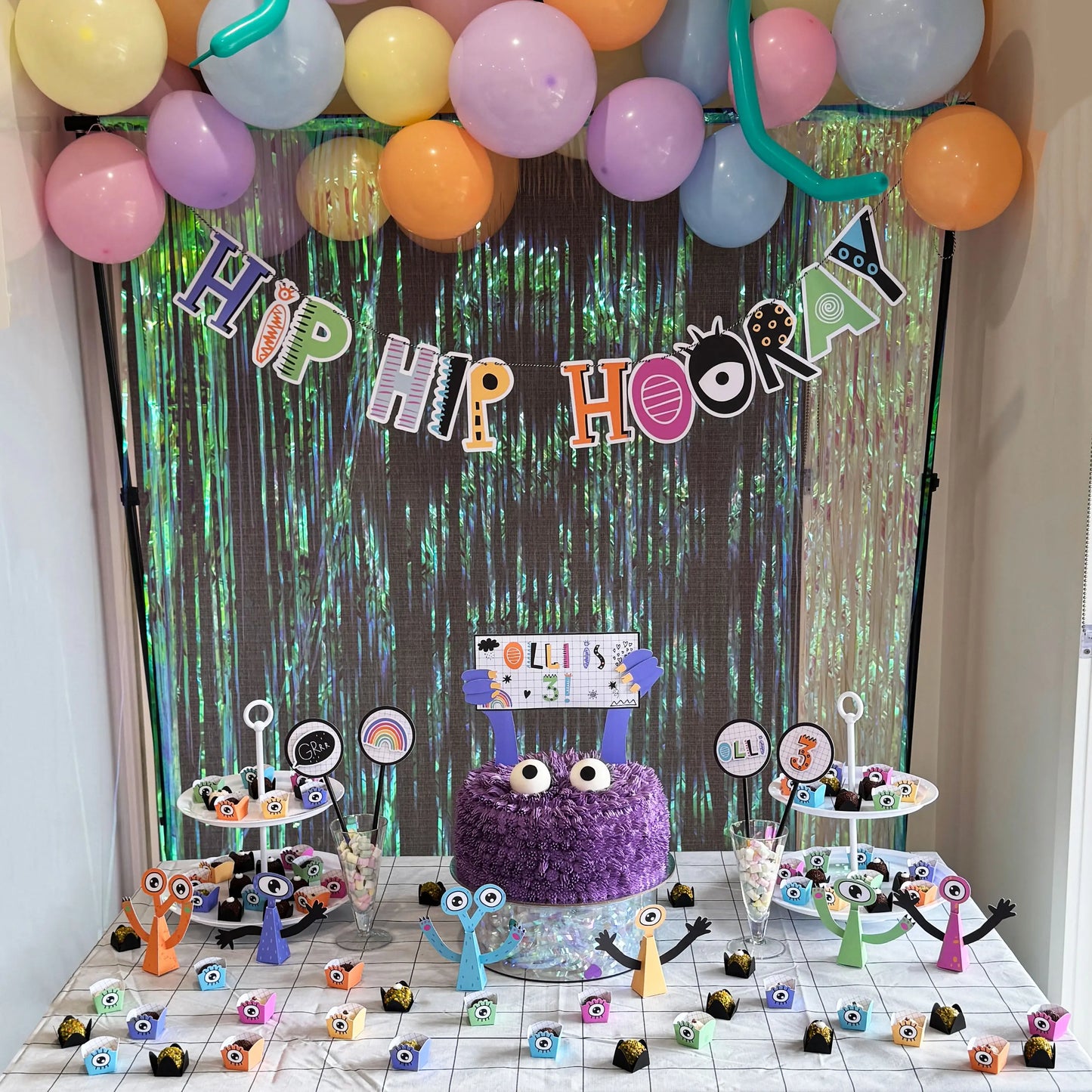 Little Monsters Bunting Flags