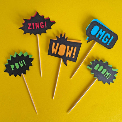 Superhero Mini toppers