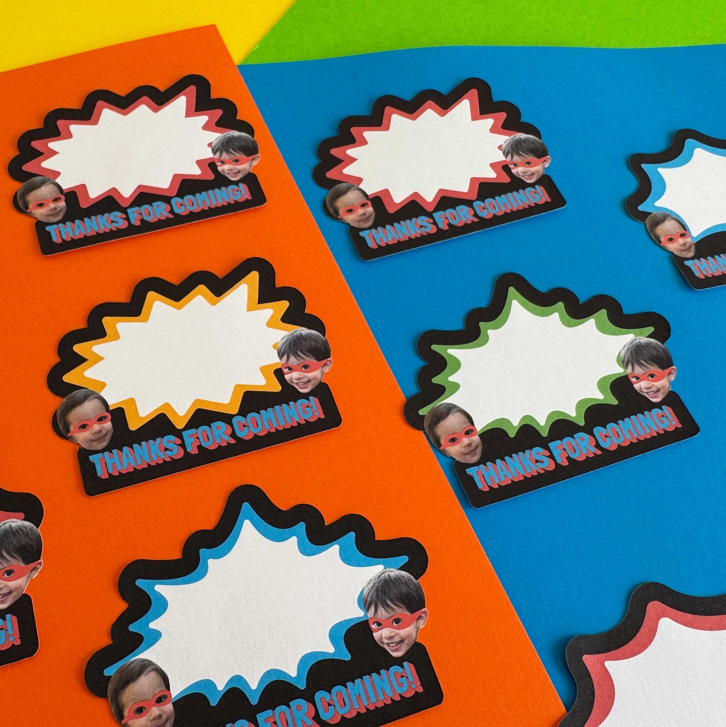 Superhero Party Bag Tags