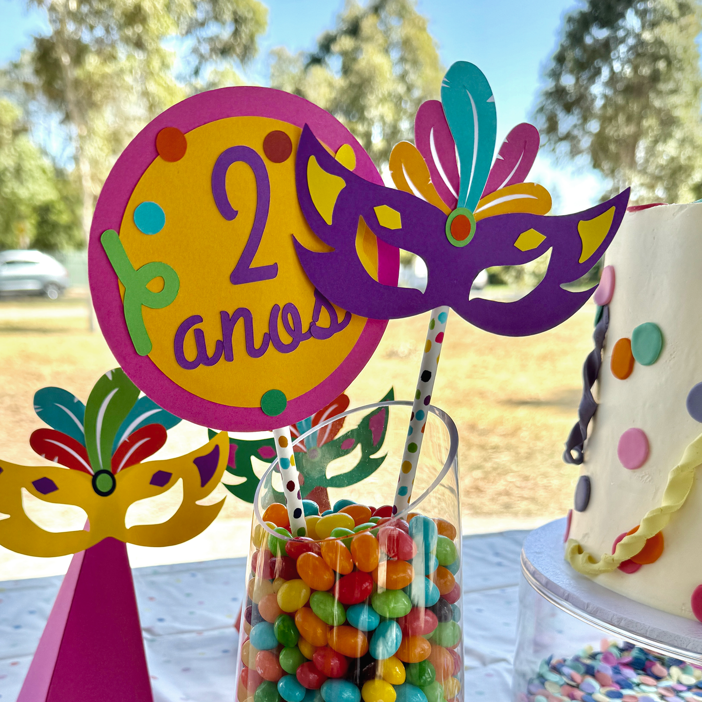 2 Carnival Large Toppers