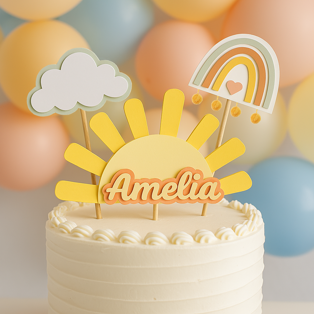 Sun Cake Topper
