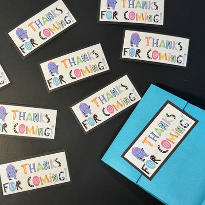 Little Monsters Party Bag Tags