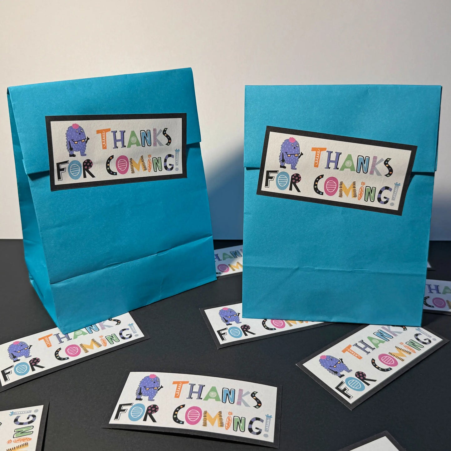 Little Monsters Party Bag Tags