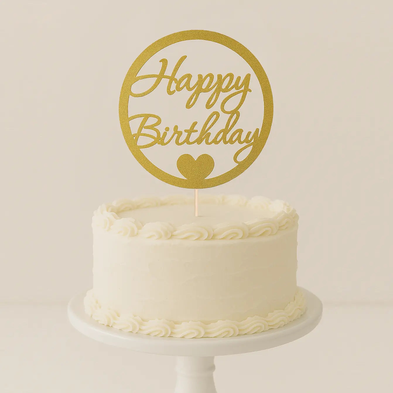 Custom Round Cake Topper